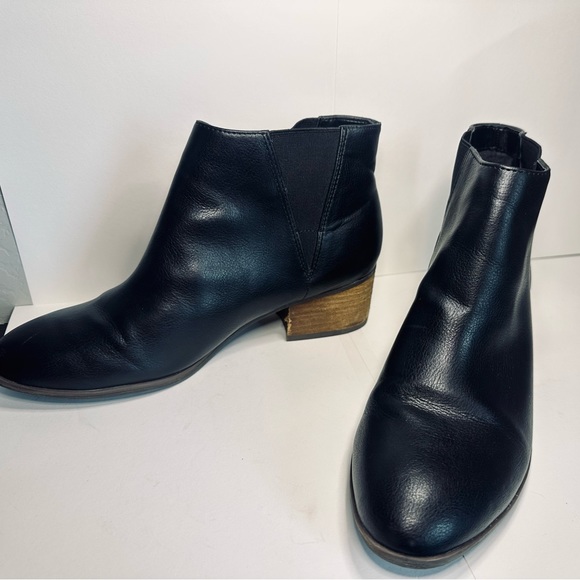 Dr. Scholl's Ankle Booties Tumbler Black Leather Heeled Boot SZ 7.5 - Picture 7 of 16